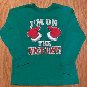 Holiday Time (M) Size 8 Kids Long Sleeve Shirt